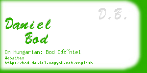 daniel bod business card